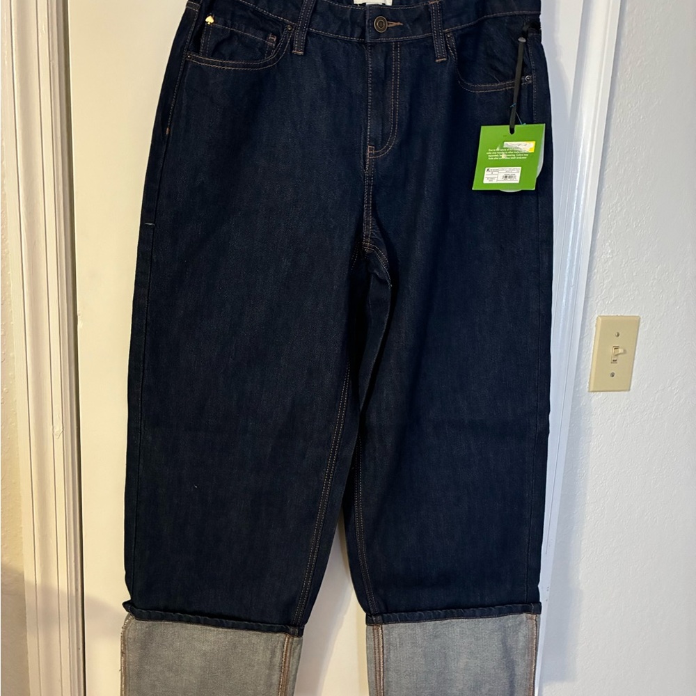 Kate Spade New York x Target Women’s Size 8 Dark Indigo Baggy Cuffed Jeans